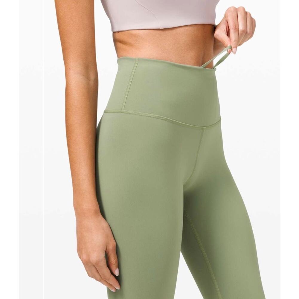 Lululemon Wunder Train High Rise Tight‎ Legging 25’’ willow green size 6